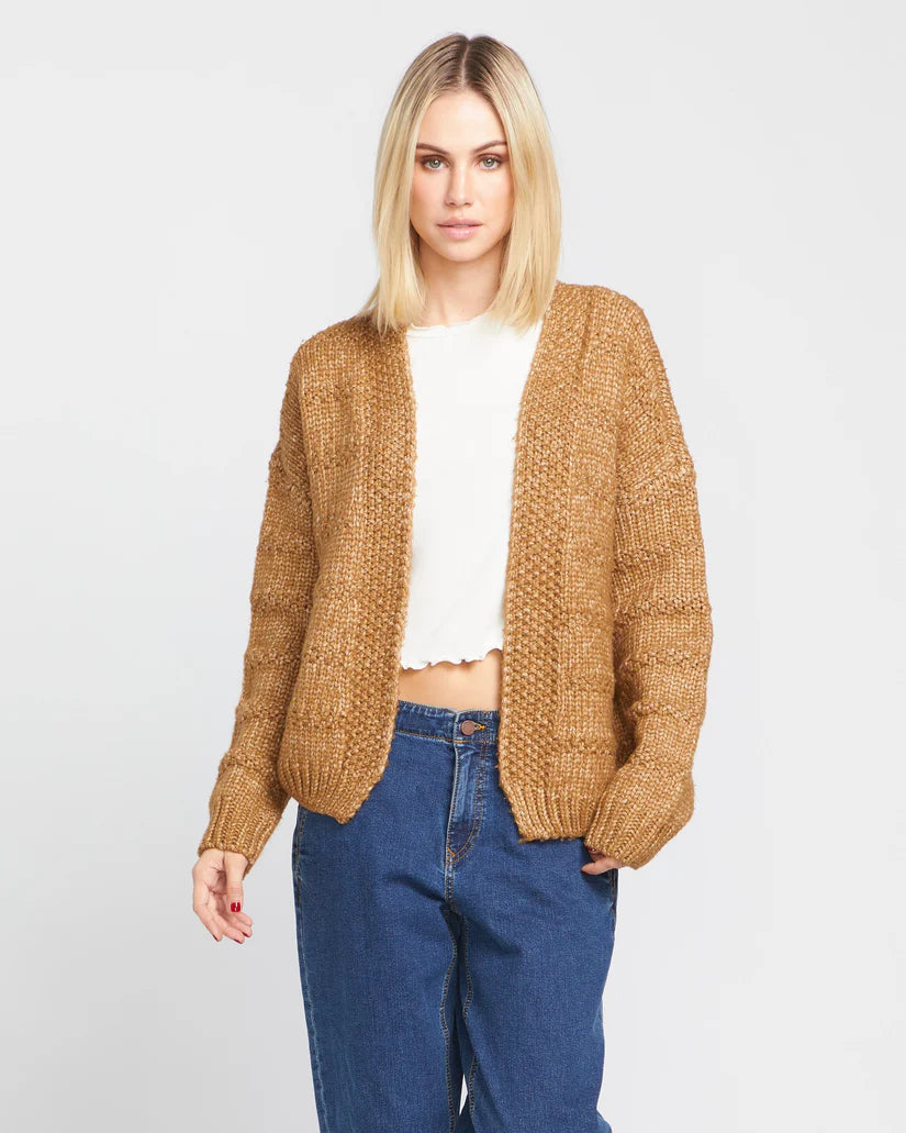 DESERTS EDGE CARDIGAN - VINTAGE BROWN