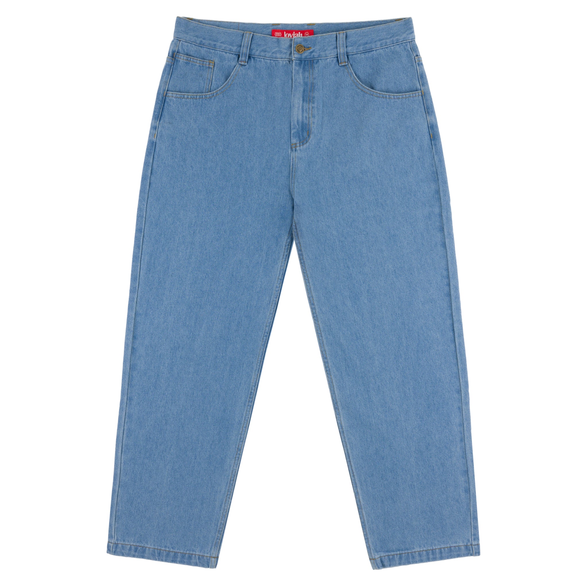 5 POCKET DENIM PANTS - LIGHT INDIGO WASH