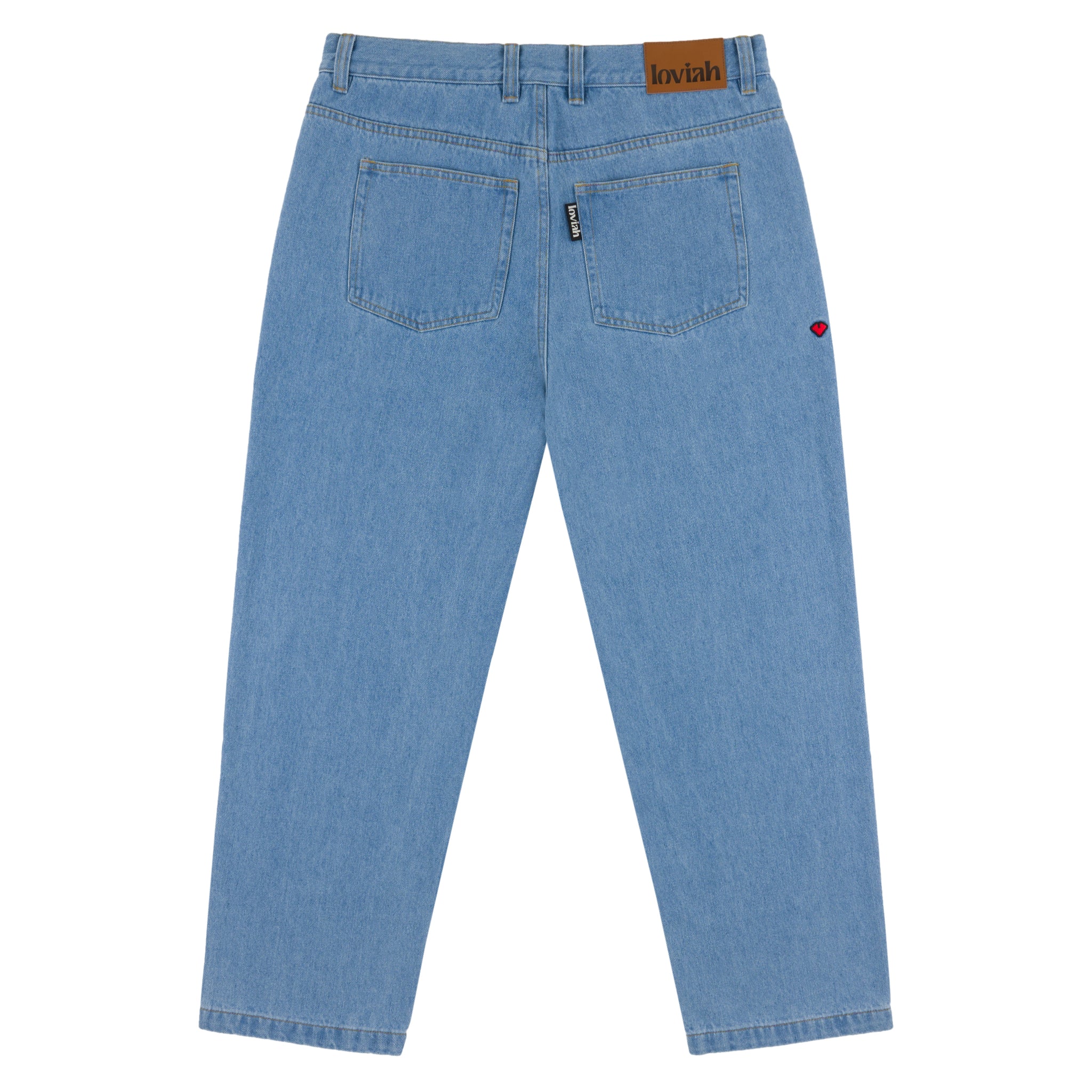 5 POCKET DENIM PANTS - LIGHT INDIGO WASH