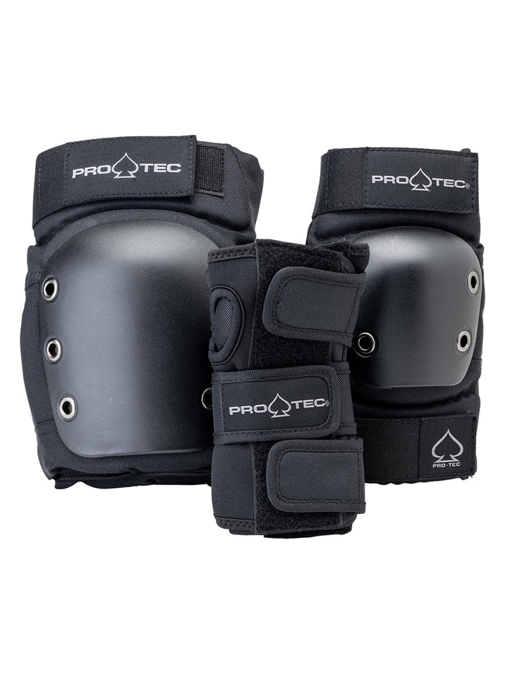 PRO-TEC SKATEBOARD PADS 3 PACK - YOUTH MEDIUM