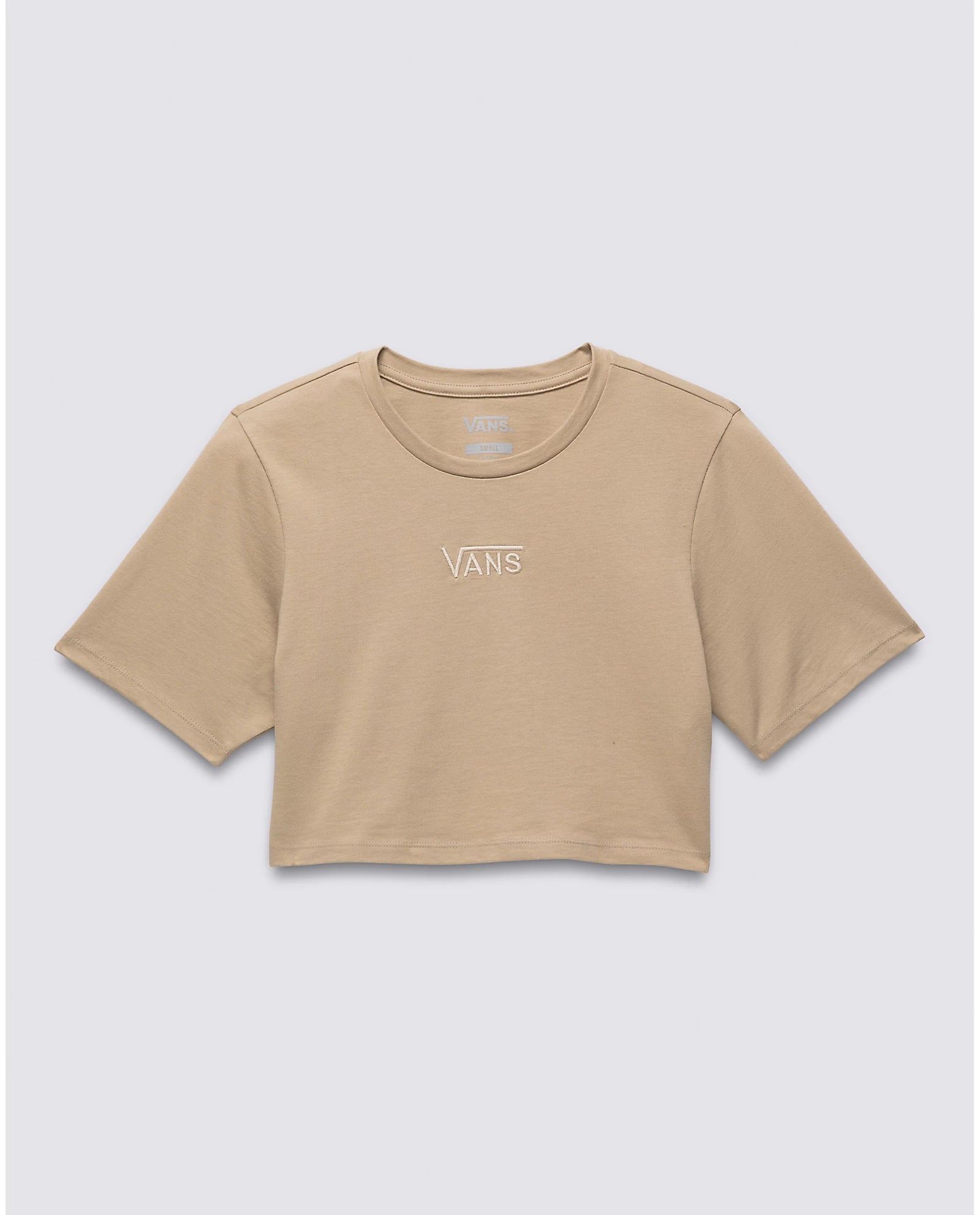 FLYING V CROP T-SHIRT  - INCENSE BROWN