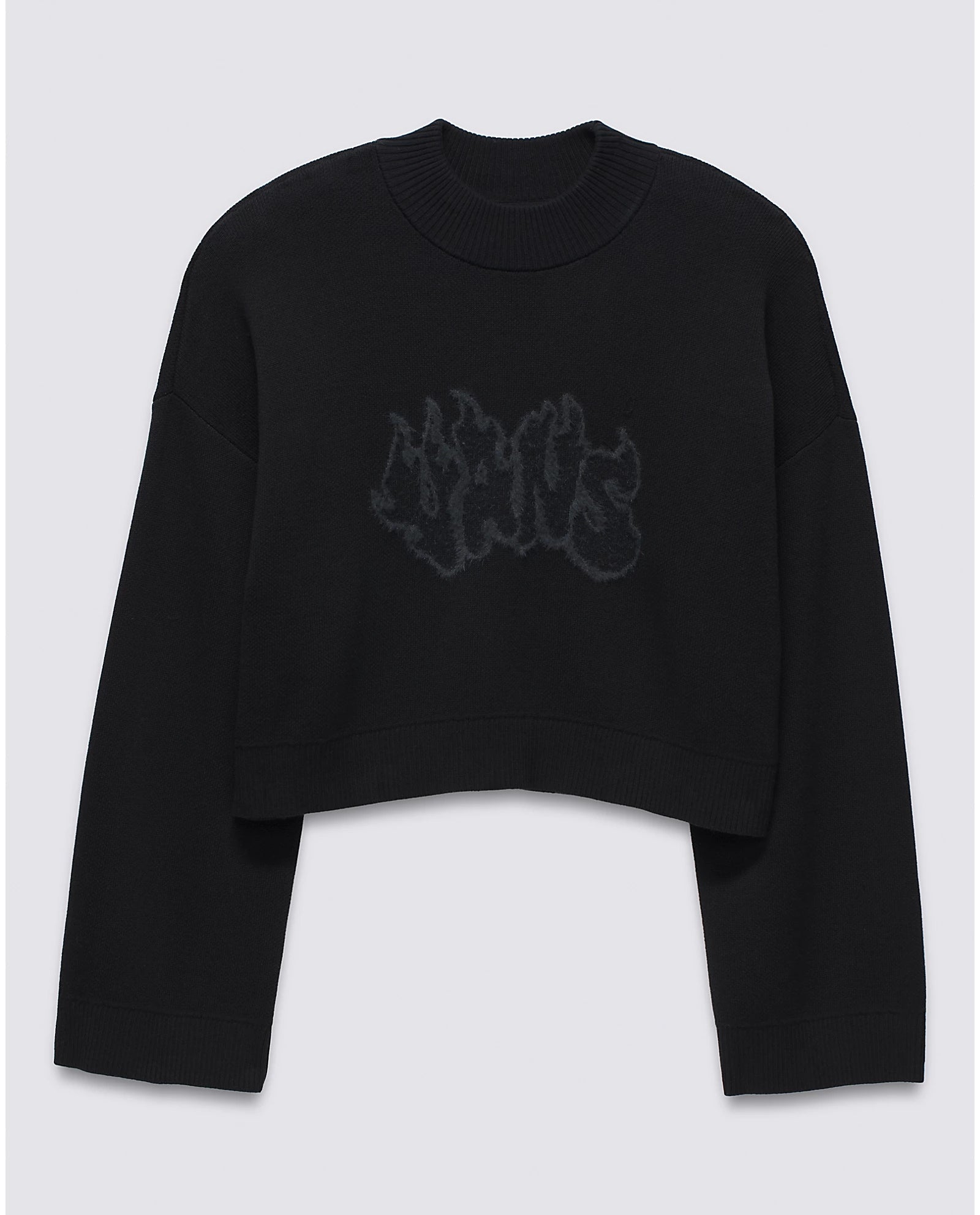 CAMMILE GRAPHIC PULLOVER SWEATSHIRT - BLK